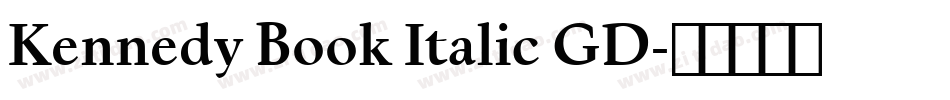 Kennedy Book Italic GD字体转换